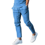 Riolio Spring and Summer Sports Casual Pants High Street Pants Slim Pants Men's Casual Pants Men