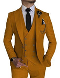 semi formal men outfit New Men's Suit Three-Piece Business Casual Suit Host Dress