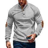 Autumn and Winter Men's Corduroy Casual Stand Collar Long Sleeve Pocket Sweater Men