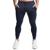 Spring and Autumn Men's Outdoor Fitness Sports Pants Solid Color Fashion Casual Ankle-Tied Pants