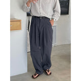 mens fall fashion Fashion Trendy Suit Pants Men's Autumn Loose Korean Style Wide Leg Mopping Casual Pants Long Pants