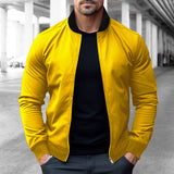 Spring and Autumn Men's Pilot Zipper Jacket Casual Simple Men's Outdoor Sports Jacket