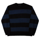 men fall outfit round Neck Lazy Striped Sweater Sweater Loose Hong Kong Style Top Trendy Men's Trendy Sweater Men's Winter