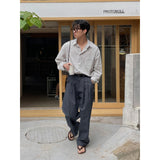 mens fall fashion Fashion Trendy Suit Pants Men's Autumn Loose Korean Style Wide Leg Mopping Casual Pants Long Pants