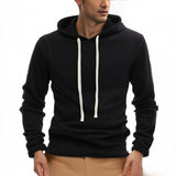 Polar Fleece Hooded Sweater plus Size Men's Autumn and Winter Fleece-lined Warm Sports Pullover Hoodie