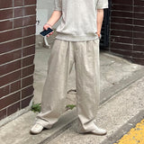 mens fall fashion Fashion Trendy Suit Pants Men's Autumn Loose Korean Style Wide Leg Mopping Casual Pants Long Pants