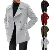 Riolio men’s fashion Men's Trench Coat Spring and Autumn Men's Coat Mid-Length Casual Men's Coat