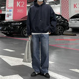 Riolio - DENIM WIDE STRAIGHT JEANS - chill guy 90s fashion mens fashion