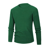 Waffle Autumn Long-Sleeved Men's Autumn and Winter round Neck Bottoming Sweater Men