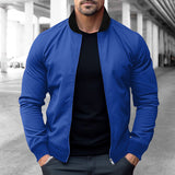 Spring and Autumn Men's Pilot Zipper Jacket Casual Simple Men's Outdoor Sports Jacket