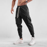 Sports Trousers Men's Running Loose Autumn and Winter Close-up Ankle-Tied American Fitness Pants Three-Dimensional Book Bag Casual Sweatpants