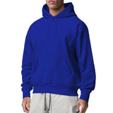 Autumn and Winter Men's Sports Solid Color Fleece Sweater Men's Hoodie