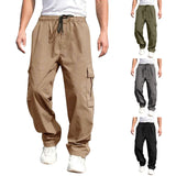 Riolio guy outfits New Summer Youth Casual Pants Men's Loose Straight Casual Trousers Men