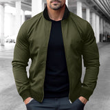 Spring and Autumn Men's Pilot Zipper Jacket Casual Simple Men's Outdoor Sports Jacket
