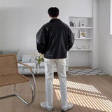 suit Pu Leather Jacket Men's Autumn New Trendy Korean Style Leather Casual Baseball Uniform Motorcycle Jacket