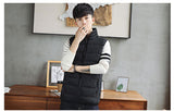 Riolio Men Vest Windproof Vest Men Jacket Sleeveless Vest Winter Jacket Casual Coat Men down Cotton Warm Thicken Waistcoat thick gilet