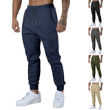 Men's Drawstring Casual Sports Trousers Breathable Men