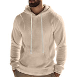 American Men's Composite Polar Fleece Outdoor Long Sleeve Pullover Hooded Casual Sweater