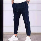 Riolio mens clothing styles casual New Striped Ankle-Tied Jogging Pants