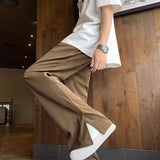 business casual outfits Spring and Autumn Suit Pants Men's and Women's Slim-Fit Loose Drop-down Suit Pants Men's Wide-Leg Casual Pants Trousers