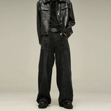 Riolio - BLACK RODEO DENIM JEANS - chill guy 90s fashion mens fashion