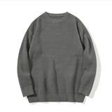 men fall outfits casual New Trendy Solid Color Simple Loose Boyfriend Style Men's Pullover Thickened Sweater Men's Casual All-Matching Sweater