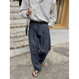 mens fall fashion Fashion Trendy Suit Pants Men's Autumn Loose Korean Style Wide Leg Mopping Casual Pants Long Pants