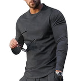 Men's Suit Spring and Autumn Loose round Neck Long Sleeve T Pants Two-Piece Casual Men's Sportswear