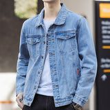 black men fashion urban Denim Coat Men's New Spring and Autumn Casual Handsome Workwear Jacket Men's Trendy Top Clothes