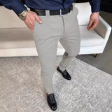 Riolio masc outfits Spring and Autumn New Suit Pants Men's Light Business Pants Youth Straight Loose Men's Solid Color Suit Pants