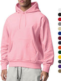 Autumn and Winter Men's Sports Solid Color Fleece Sweater Men's Hoodie