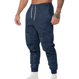 Spring and Autumn Pants Men's Casual Sports Wide Ankle-Tied Pants Stretch Slim Pants Men's Trousers