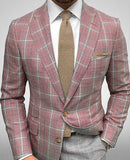 semi formal men outfit Custom Spring New Striped Suit Jacket Men's Casual Slim Fit Suit Jacket Men