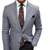 semi formal men outfit Men's Autumn New plus Size British Business Casual Printed Double Button Suit Men's Suit