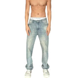 Hong Kong Style Trendy Men's Autumn Personalized Jeans Hip Hop Ins Trendy High Street Trendy Trousers