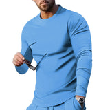 Men's Suit Spring and Autumn Loose round Neck Long Sleeve T Pants Two-Piece Casual Men's Sportswear