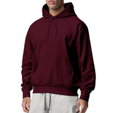 Autumn and Winter Men's Sports Solid Color Fleece Sweater Men's Hoodie