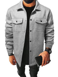 Autumn and Winter Men's Youth Casual Men's Shirt Brushed