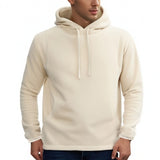 Polar Fleece Hooded Sweater plus Size Men's Autumn and Winter Fleece-lined Warm Sports Pullover Hoodie