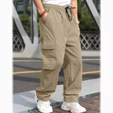 guy outfits New Summer Youth Casual Pants Men's Loose Straight Casual Trousers Men