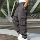 guy outfits New Summer Youth Casual Pants Men's Loose Straight Casual Trousers Men