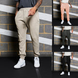 outfits for men New Men's Sports Solid Color Casual Trousers Outdoor Fashion Loose plus Size Ankle-Tied Sweatpants