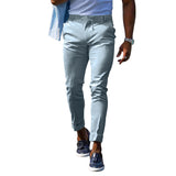 mens clothing styles casual European Size Business Casual Men's Pants Loose plus Size Elastic Waist Lace-up All-Match Solid Color Trousers Men