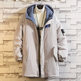 mens jackets Cotton-Padded Coat Men's Coat Winter plus Size Loose Trendy Mid-Length Fat Cotton-Padded Jacket Tooling Hong Kong Style Cotton-Padded Coat