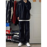 90s fashion men American-Style Nylon Quick-Drying Pleated Pants Men's Summer Riding Outdoor Overalls Straight Mountaineering Landing Pants