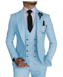 semi formal men outfit New Men's Suit Three-Piece Business Casual Suit Host Dress