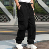 guy outfits New Summer Youth Casual Pants Men's Loose Straight Casual Trousers Men