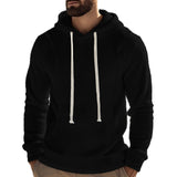 American Men's Composite Polar Fleece Outdoor Long Sleeve Pullover Hooded Casual Sweater