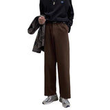 fall outfits women Retro Woolen Pants Men's Straight Loose Spring and Autumn Korean Style Trendy Casual Suit Pants Hong Kong Style