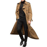 Men's Mid-Length Trench Coat Men's Long Coat